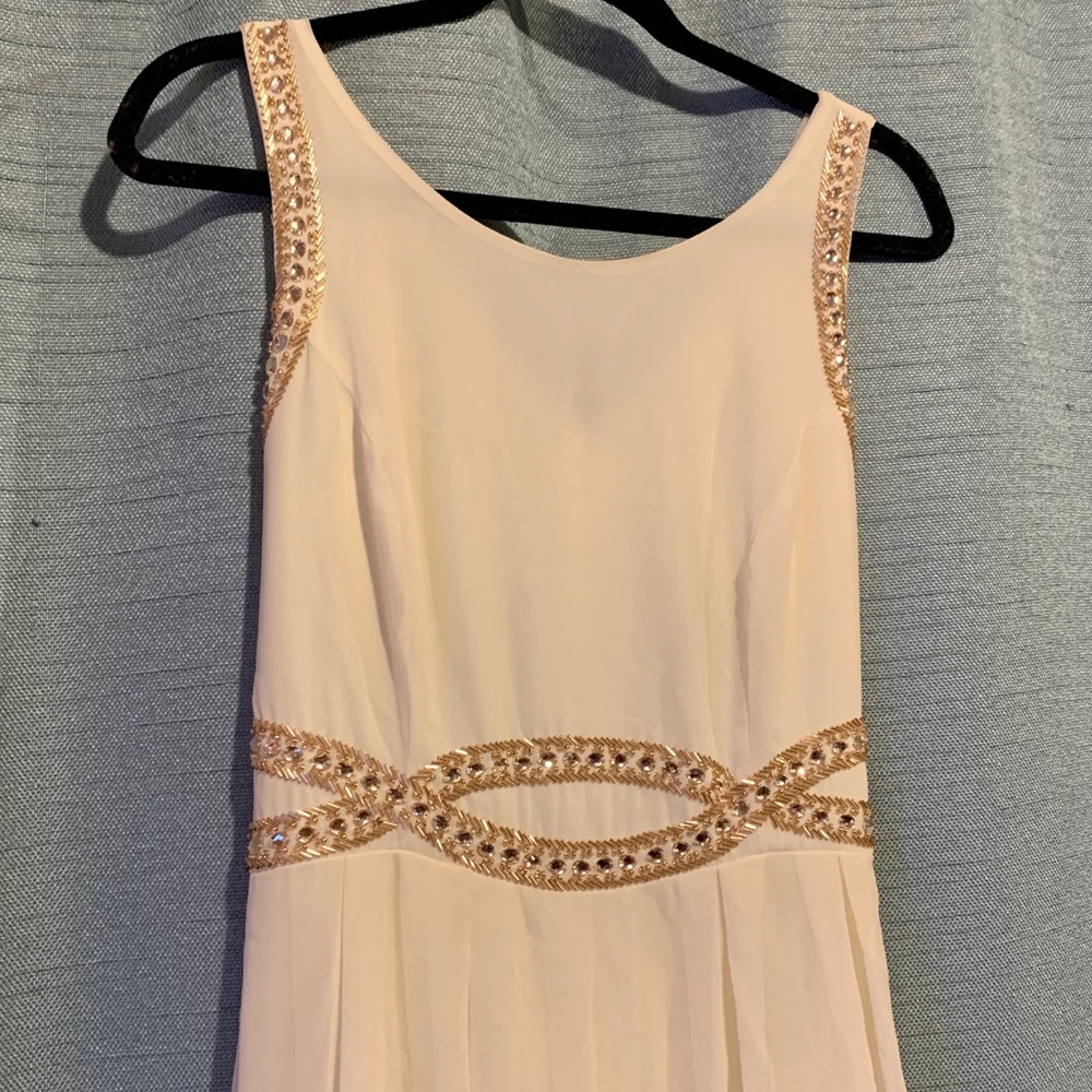 Off White Floor Length Gown
